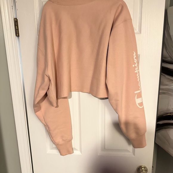 Champion Women's Reverse Weave Cropped Cut Off Crew - Picture 2 of 4
